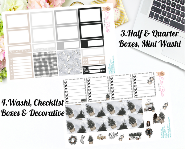 Plaid Christmas - Horizontal Weekly Kit