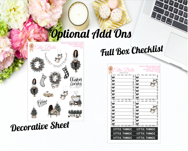Plaid Christmas - Horizontal Weekly Kit