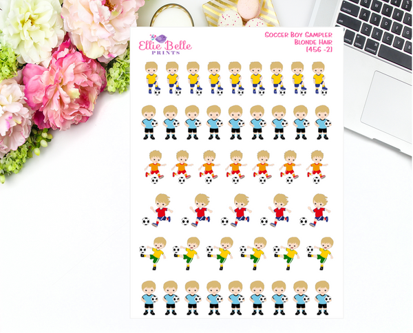 Soccer Boy Sampler Stickers