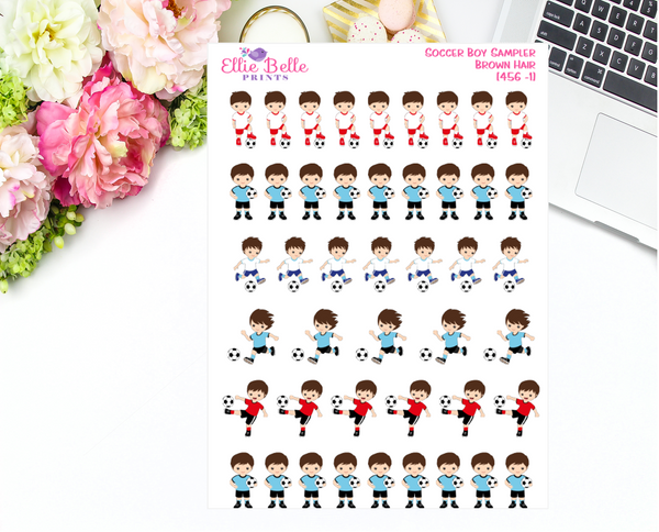 Soccer Boy Sampler Stickers