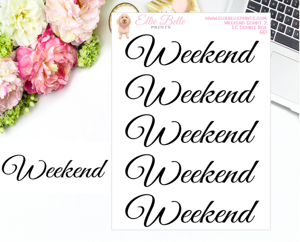 Weekend 2 - Script Stickers