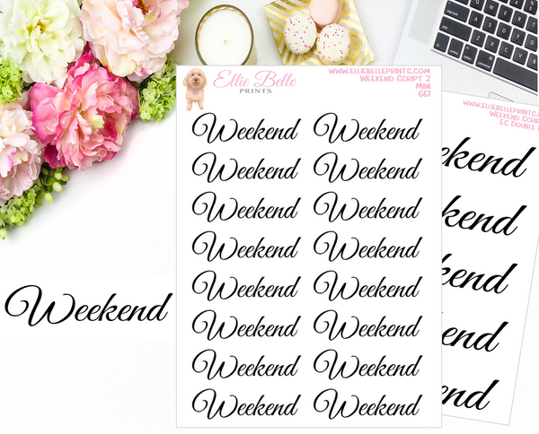 Weekend 2 - Script Stickers