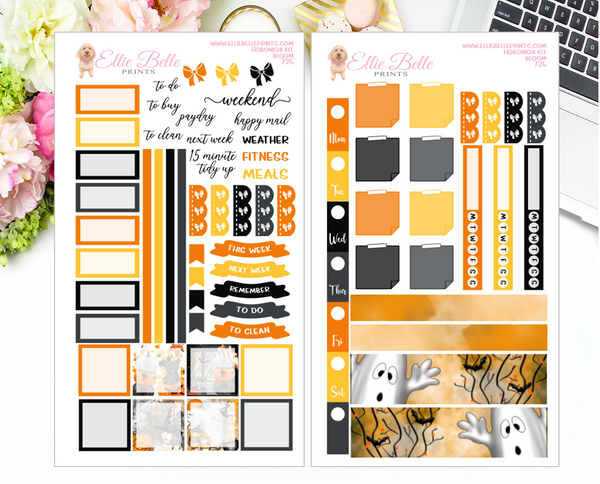 Halloween Ghosts - Hobonichi Weeks Kit – Ellie Belle Prints