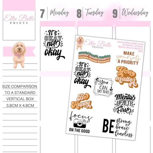 Mental Health Quote Stickers