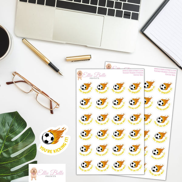 Soccer Balls - Teacher Reward Stickers
