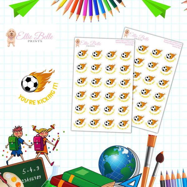 Soccer Balls - Teacher Reward Stickers