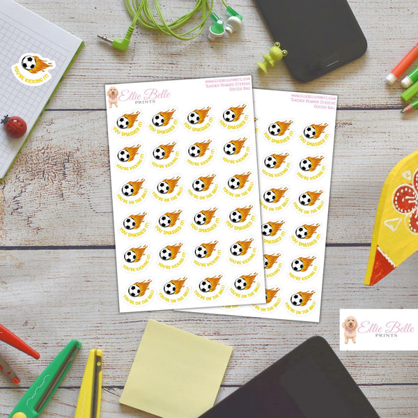 Soccer Balls - Teacher Reward Stickers