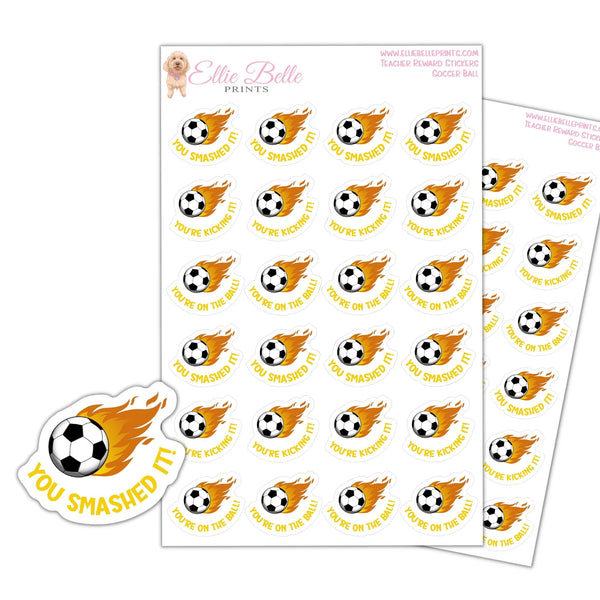 Soccer Balls - Teacher Reward Stickers