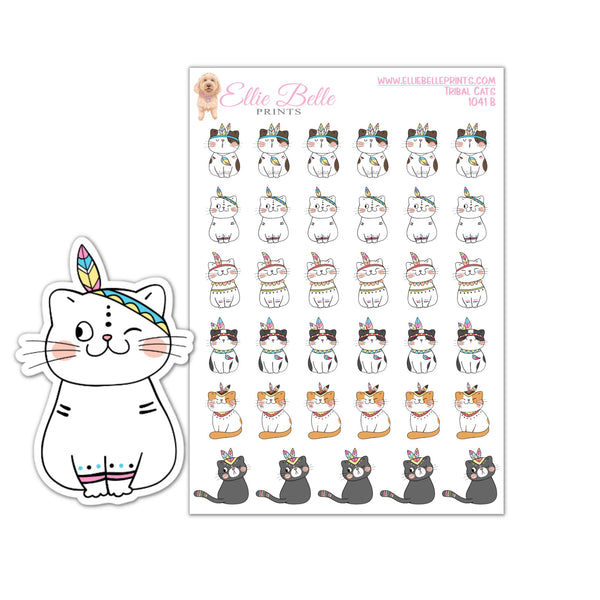 Boho Cat Stickers