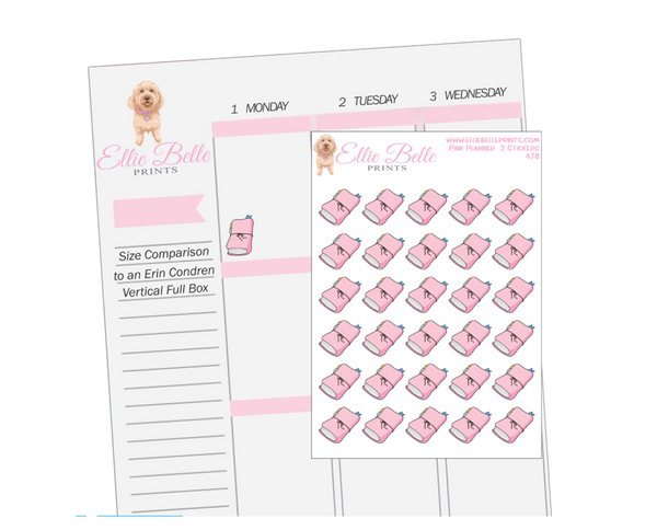 Pink Planner (2) Stickers
