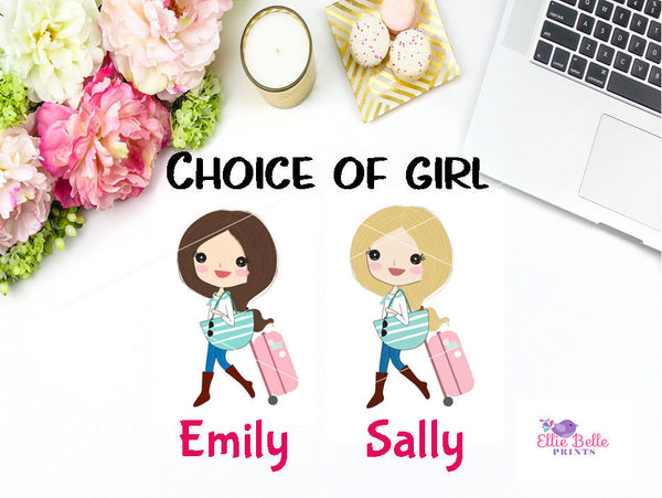 Shower Stickers - Girl Collection 3