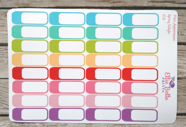 Quarter Box Blank Appointment / Event Quarter Box - Spring Delight