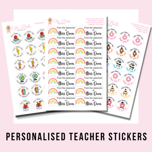 Printed Teacher Stickers