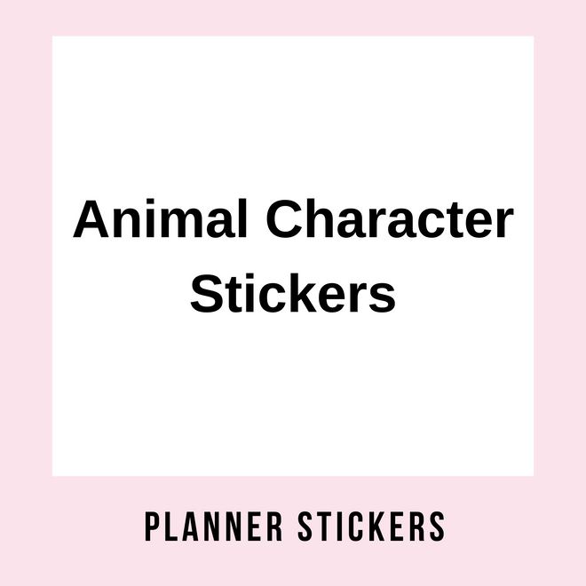 Animal Character Stickers