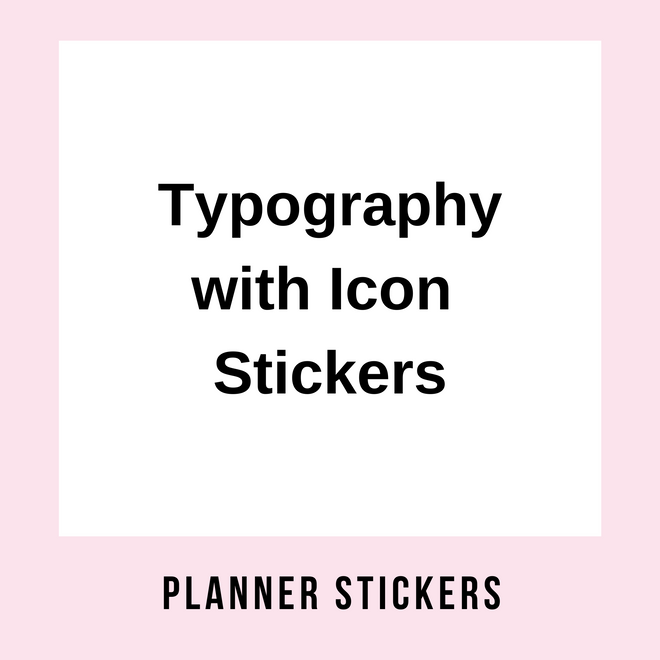 Typography with Icons