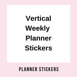 Horizontal Weekly Planner Kits
