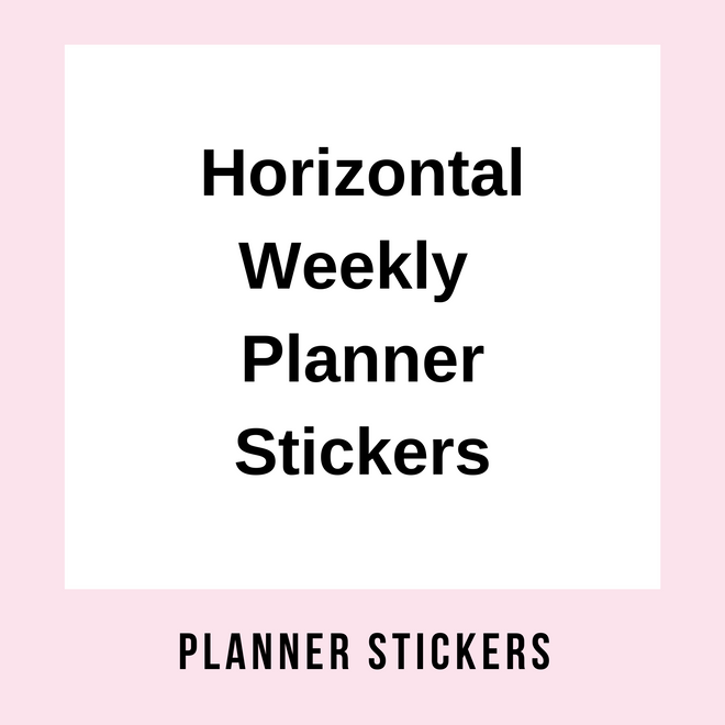 EC &amp; HP Vertical Weekly Planner Kits