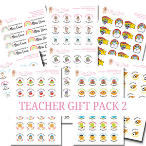Teacher Gift Pack 2 -  Personalised Teacher Reward Stickers