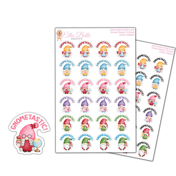 Gnometastic - Teacher Reward Stickers