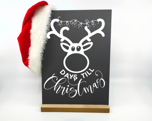 Rudolph Christmas Countdown Chalkboard