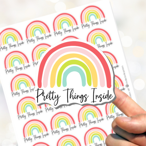 Pretty Things Inside Stickers - Rainbow