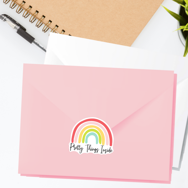 Pretty Things Inside Stickers - Rainbow