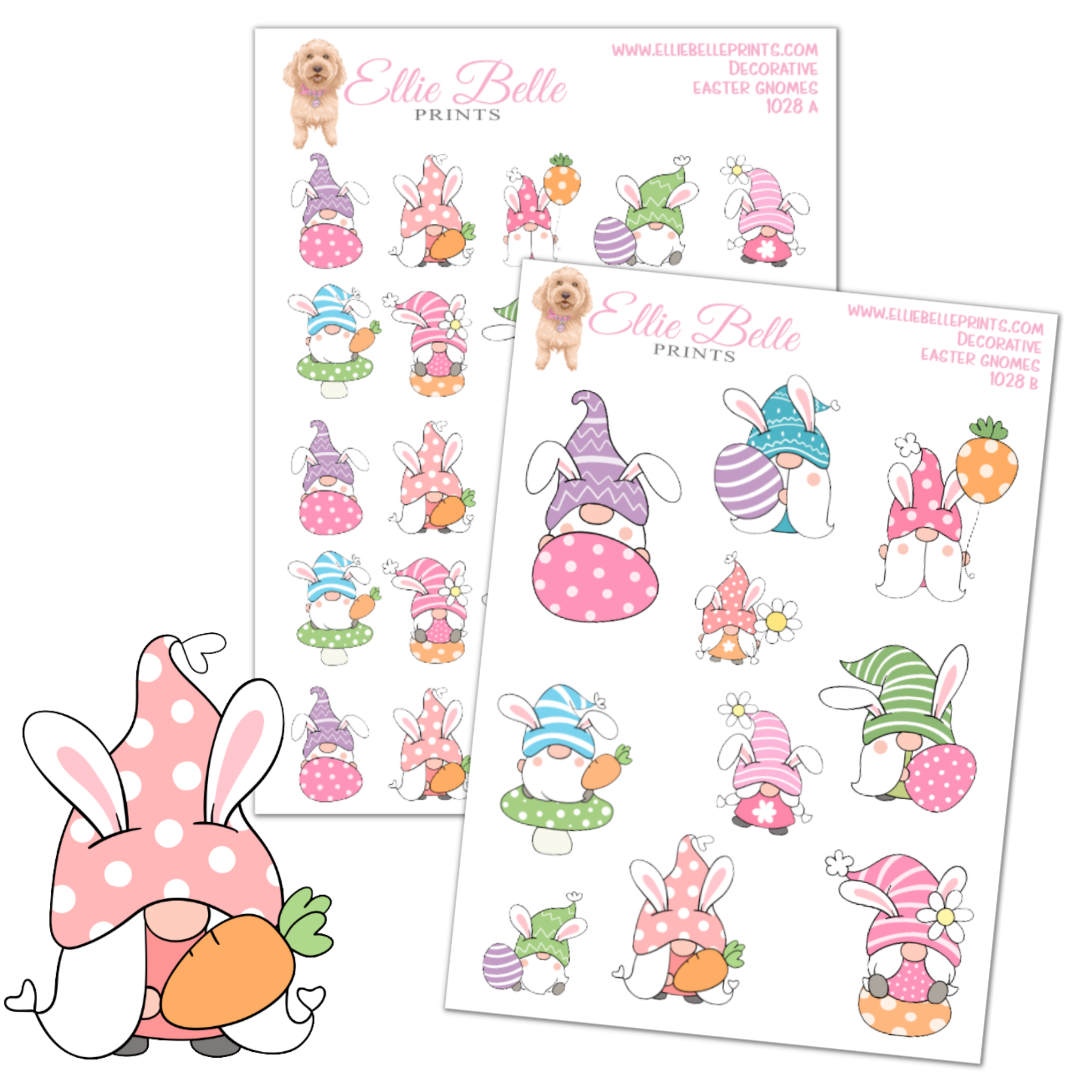 Easter Gnome Stickers 