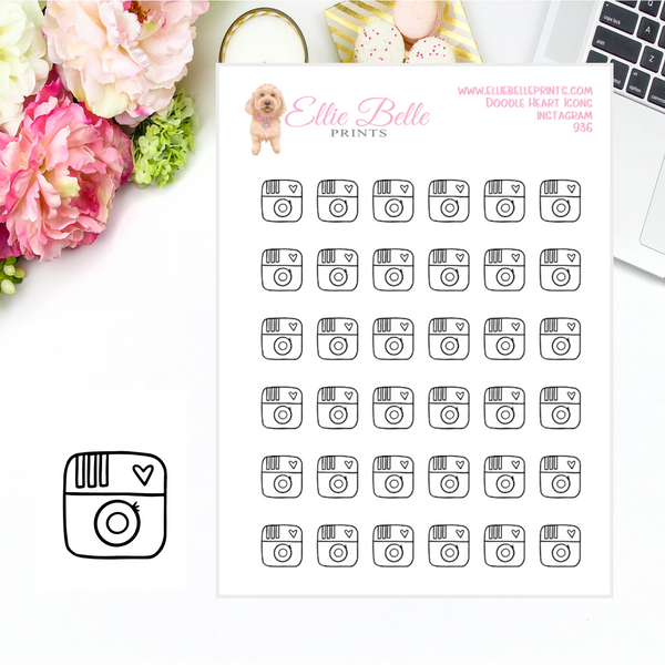 Instagram - Doodle Heart Icons