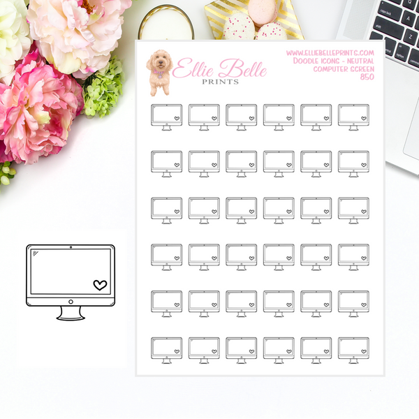Computer Screen - Neutral Doodle Icons