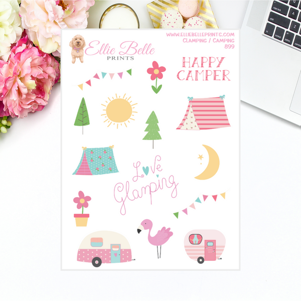 Glamping / Camping Stickers