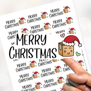 Merry Christmas Present Stickers
