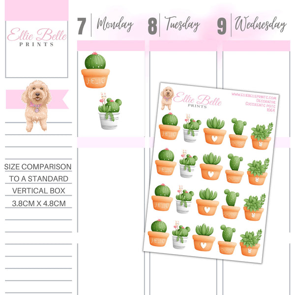 Succulent Plant Stickers