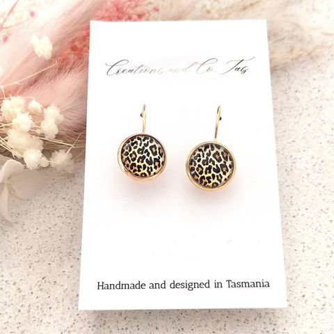 Cassandra Bezel Set Statement Earrings