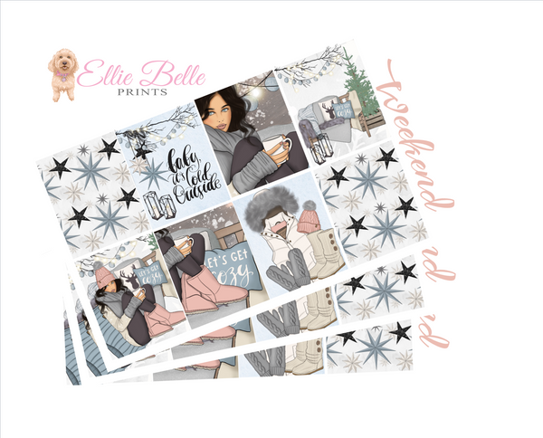 Baby It's Cold - Vertical Weekly Planner Kit