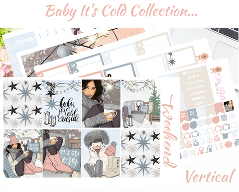 Baby It's Cold - Vertical Weekly Planner Kit