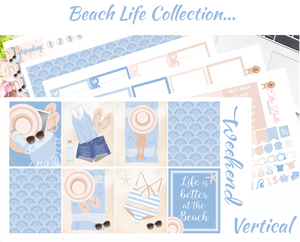 Beach Life - Vertical Weekly Planner Kit