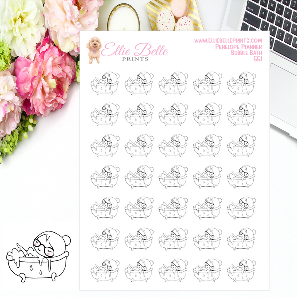 Pampering Stickers - Penelope Planner