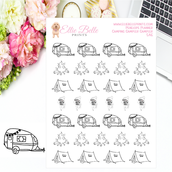 Camping Stickers - Penelope Planner