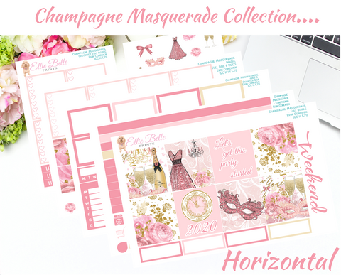 Champagne Masquerade - Horizontal Weekly Kit