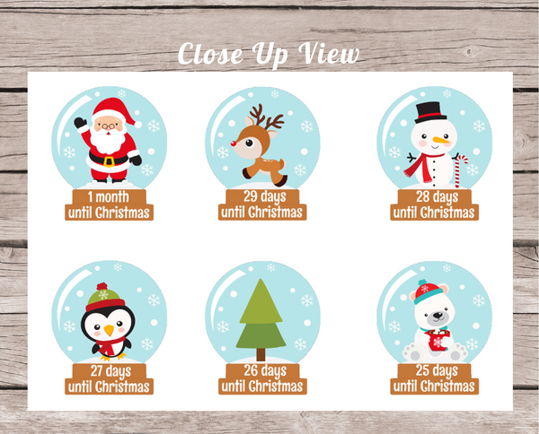 Christmas Snow Globe Countdown