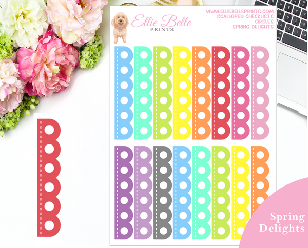 Circle Checklist - Scalloped Checklist