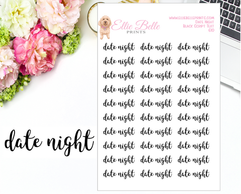 Date Night - Script Stickers