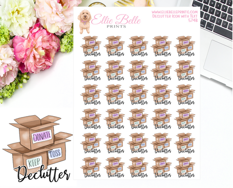 Clutter Stickers Icon Stickers – Ellie Belle Prints