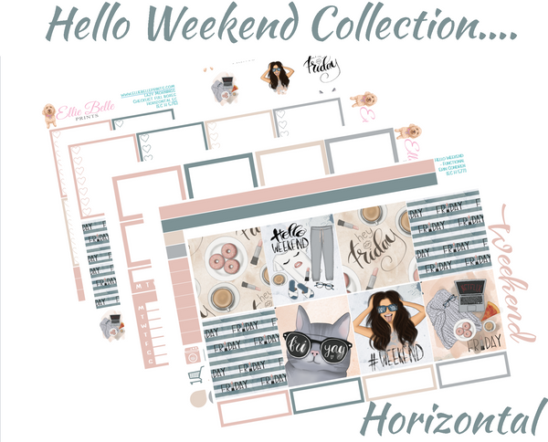 Hello Weekend - Horizontal Weekly Kit