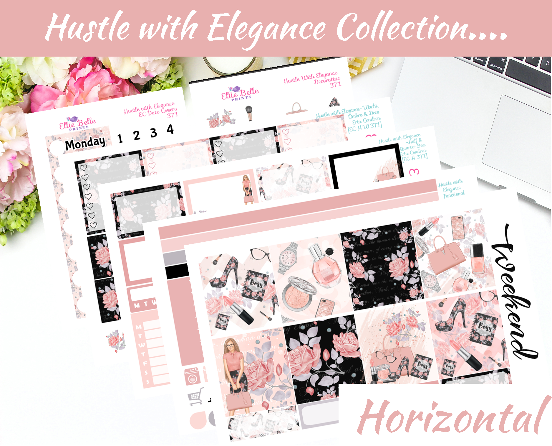 HUSTLE WITH ELEGANCE - Horizontal Weekly Kit [371]