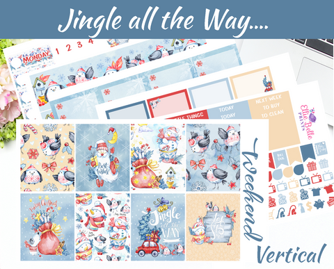 Jingle all the Way - Vertical Weekly Planner Kit [394]