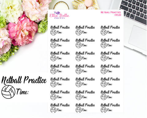 Netball Practice Stickers