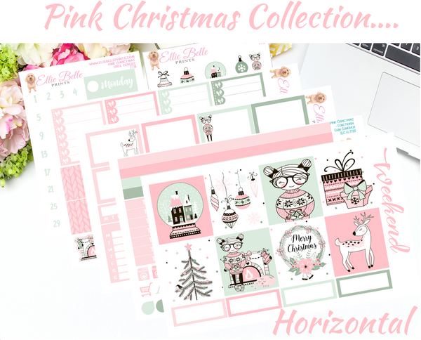 Pink Christmas - Horizontal Weekly Kit