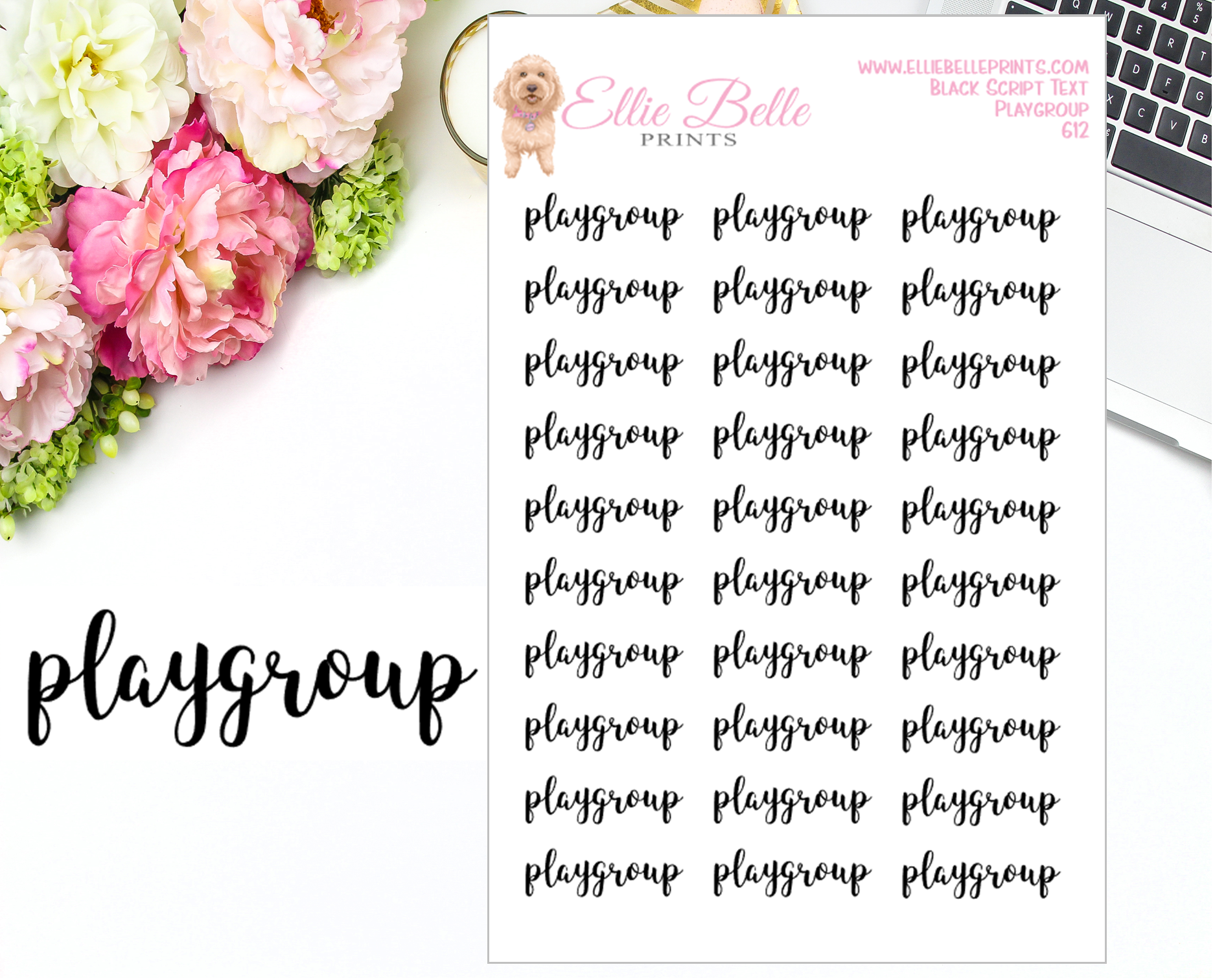 Playgroup - Script Stickers