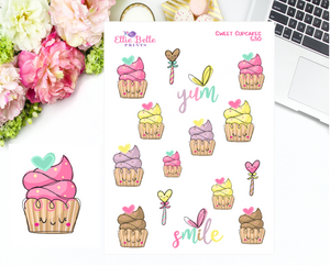 Sweet Cupcake Stickers